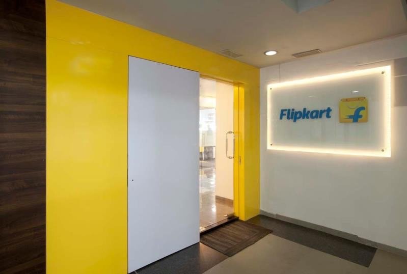 Flipkart branded office entrance